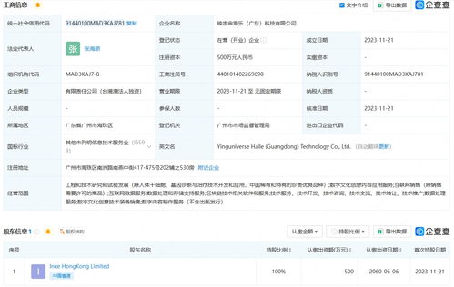 映客布局華南，映宇宙海樂科技公司在粵成立，深耕數(shù)字文創(chuàng)應用服務新藍海